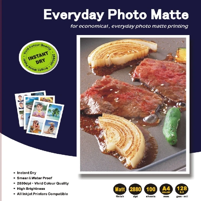 Foto papir Matt obojestranski vodoodporni 250g 50 pol A4 (210x297mm)